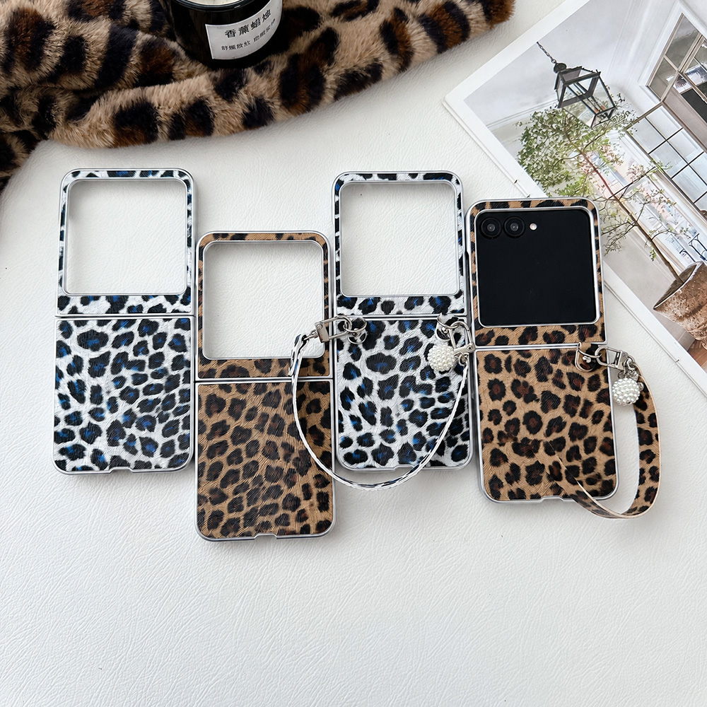 Travel Accessories Men - Luipaardprint Opvouwbare Flip Telefoonhoes Voor Motorola