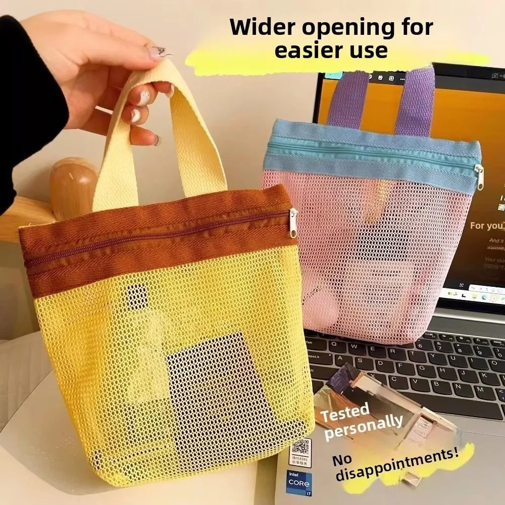 Travel Accessories Toiletry Bag - Grote Transparante Mesh Toilettas met Hoge