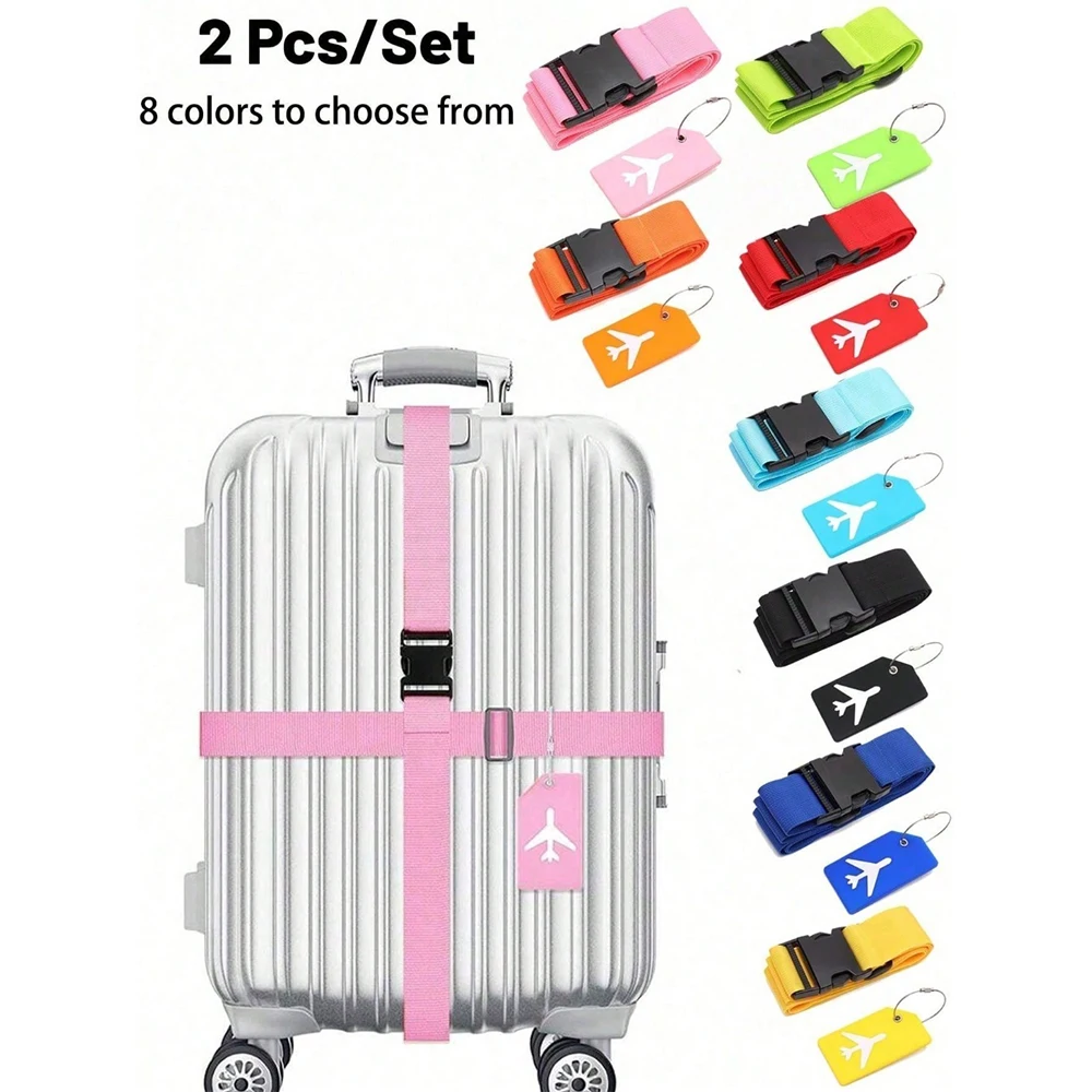 Travel Accessories Sale - Bagageriemset met bagagelabel Meerdere kleuren bagageriemen