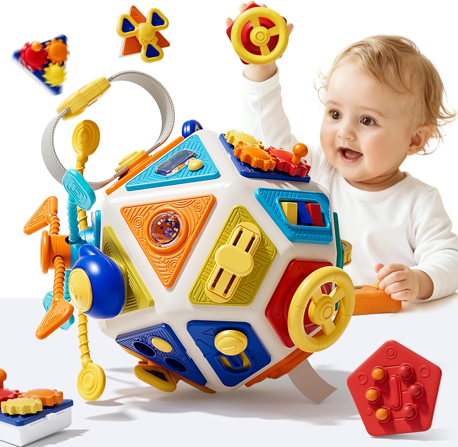 Travel Accessories With Baby - Baby Busy Board Activiteitenkubus Speelgoed Montessori