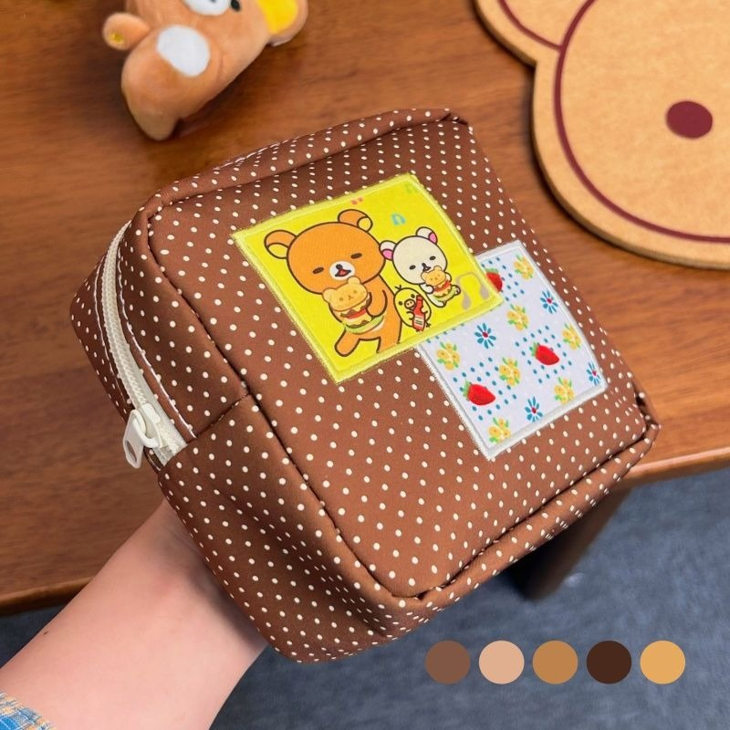 Travel Accessories Pouch - Kawaii Rilakkuma Bruine Cosmetische Tas met