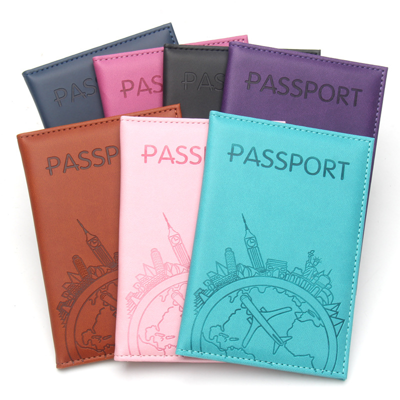 Qantas Travel Accessories - Global Flight bedrukte paspoorthouder lederen paspoorthoezen