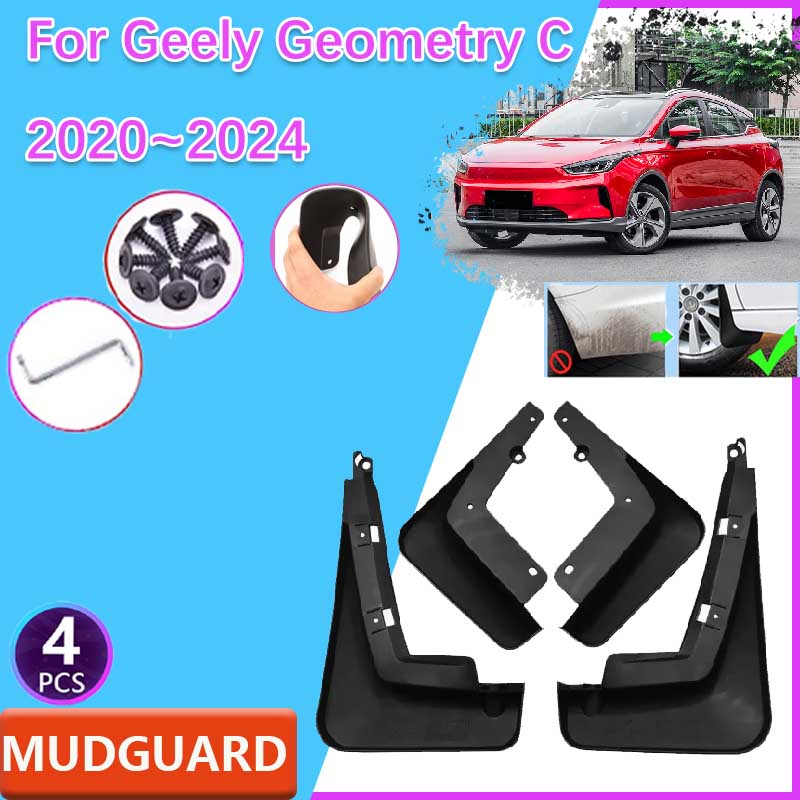 Travel Accessories Inc - Auto Spatlappen Modderbeschermers 4 Stuks Voor