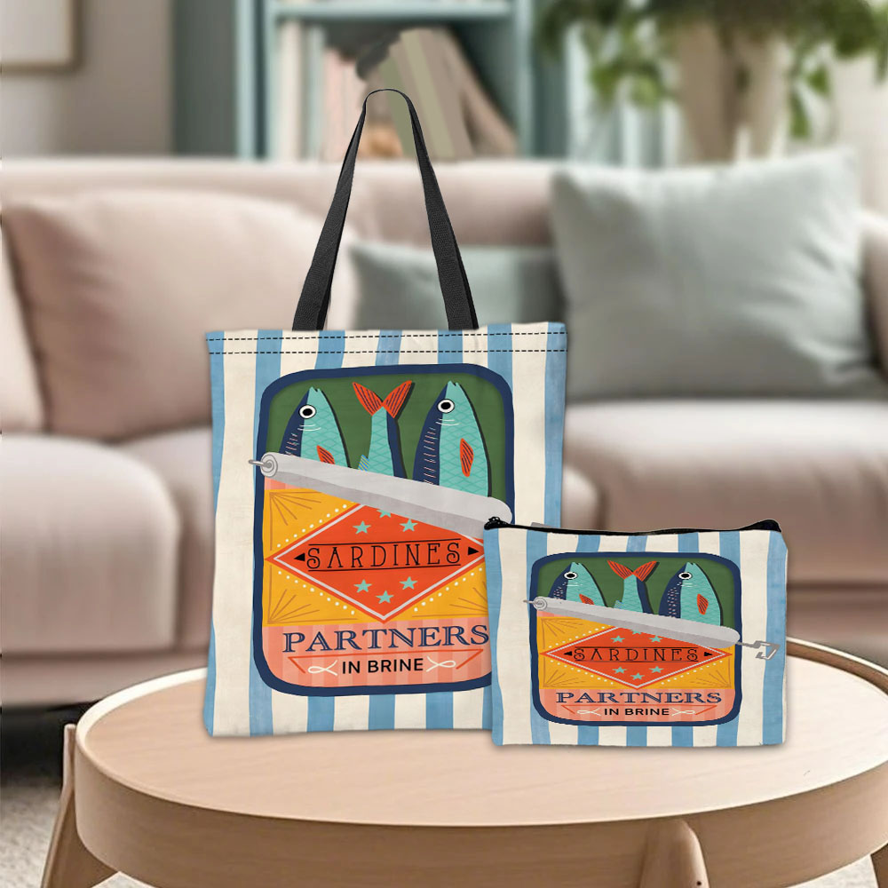 Travel Accessories Pouch - Sardine Partners Grafische handtas Cosmetisch zakje