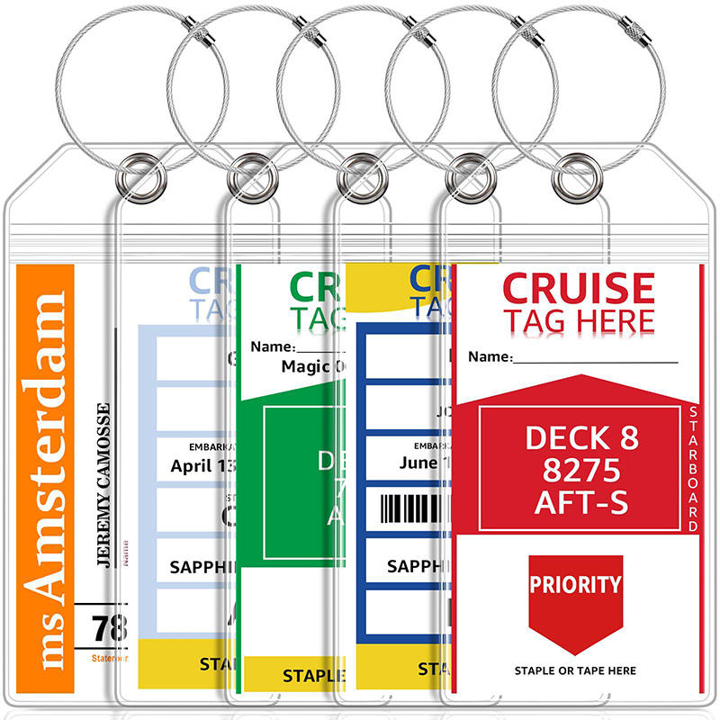 Qantas Travel Accessories - 5 stks/set Cruise-bagagelabels Waterdichte transparante labels