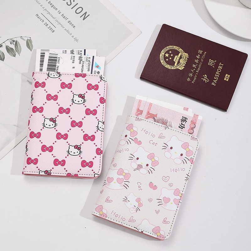 Qantas Travel Accessories - Hello Kitty Dames Paspoorthoes PU Leer