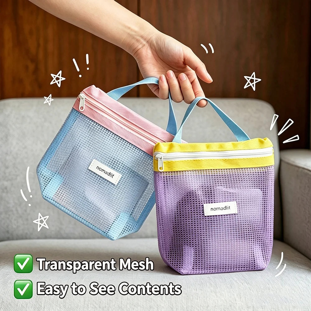 Grote Transparante Mesh Toilet - Travel Accessories Toiletry Bag recensie en prijs