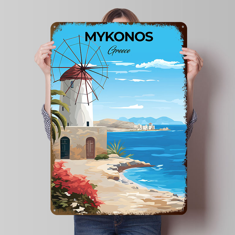 Mykonos Griekenland Reisposter - Travel Accessories Greece recensie en prijs