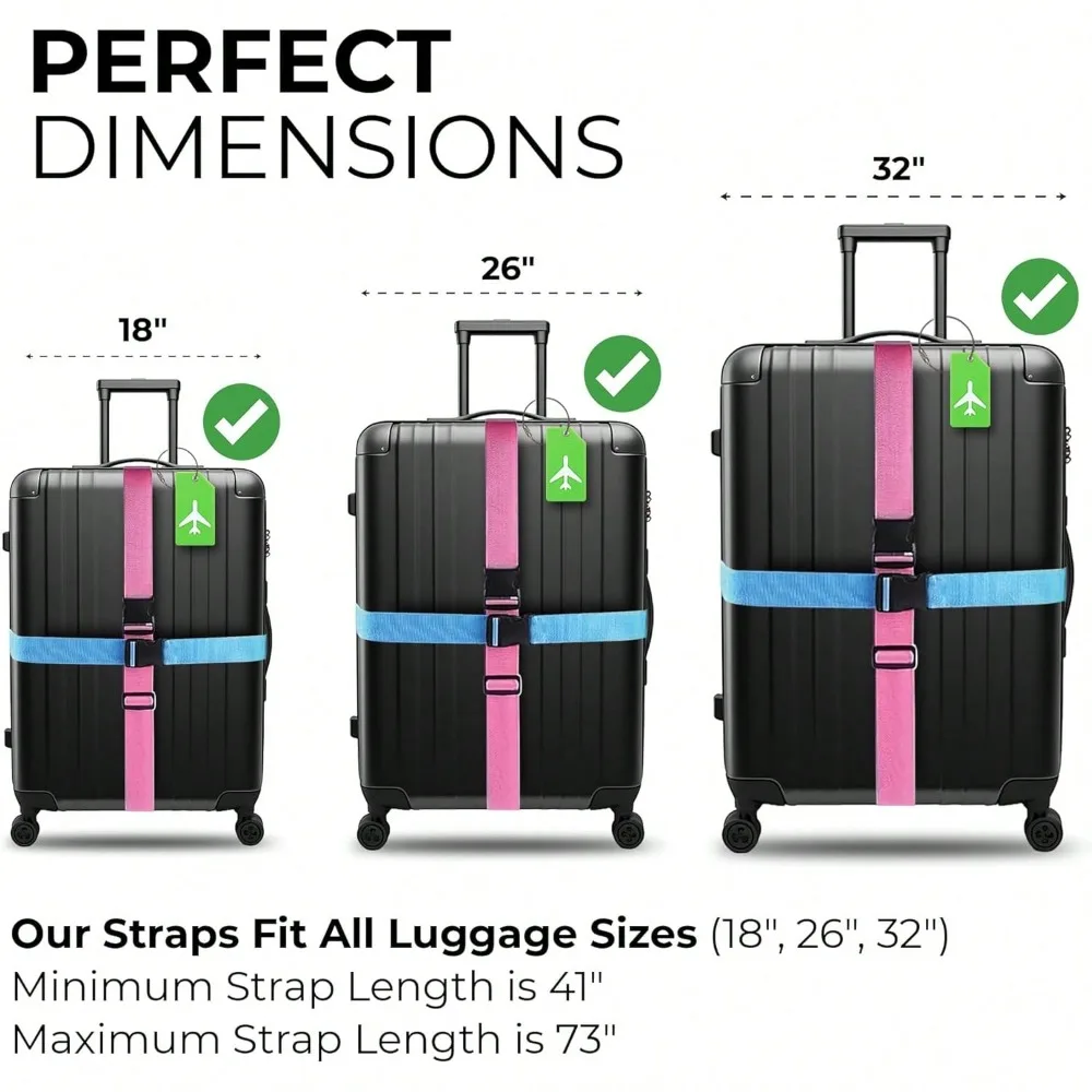 Bagageriemset met bagagelabel  - Travel Accessories Sale recensie en prijs