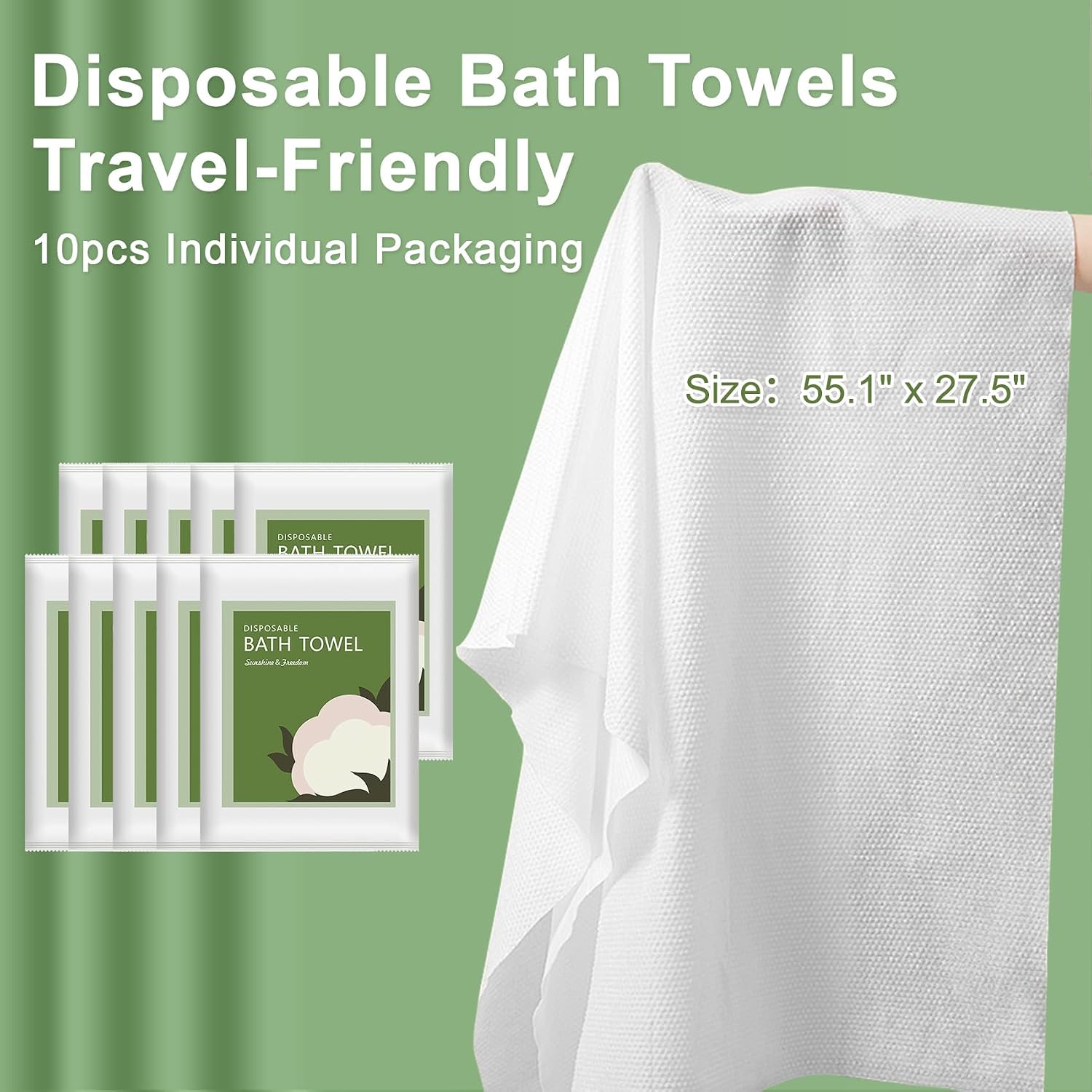 Wegwerpbadhanddoeken 10 stuks  - Travel Towel Quick Dry recensie en prijs