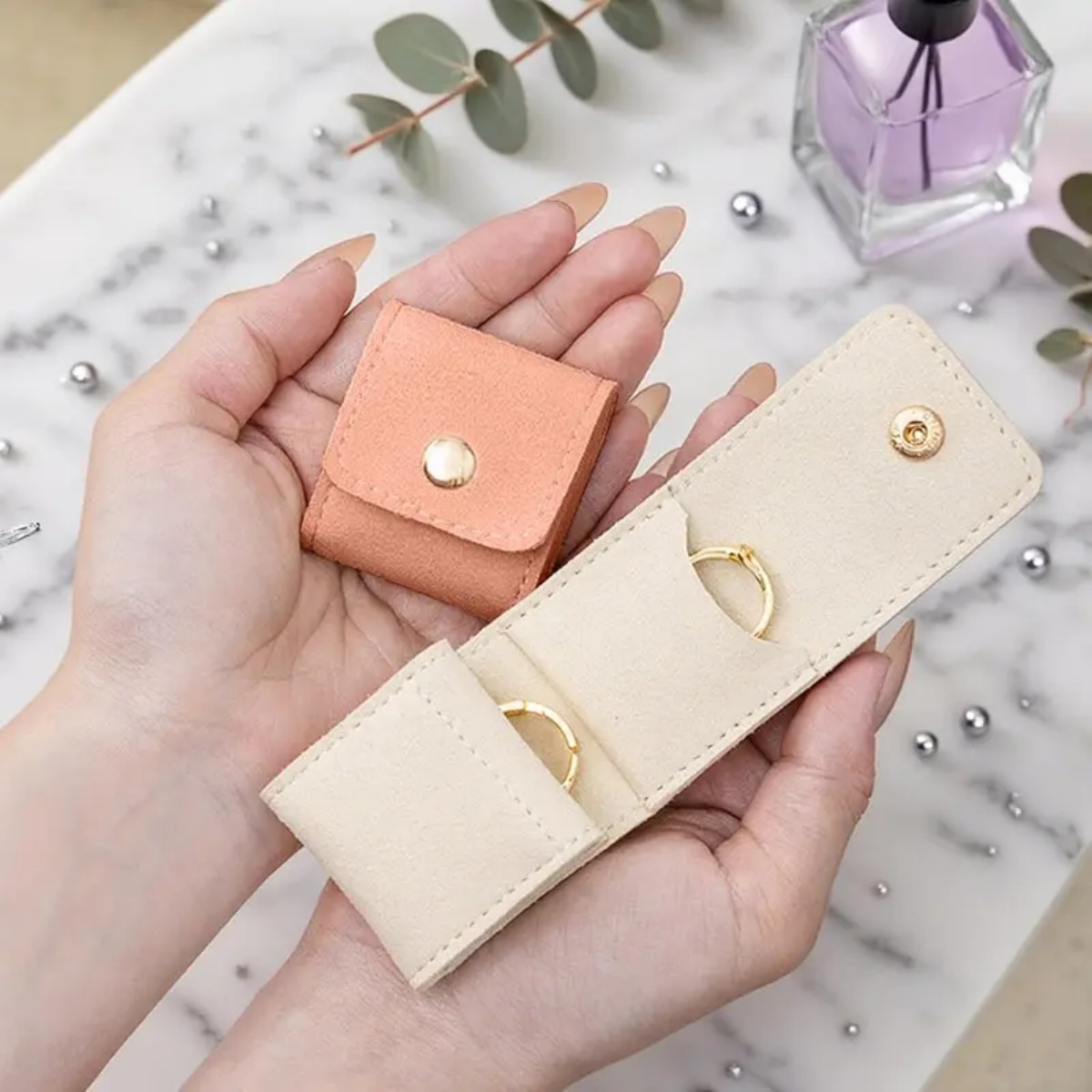 Mini opvouwbare suède sieraden - Travel Jewellery & Accessories Organiser recensie en prijs
