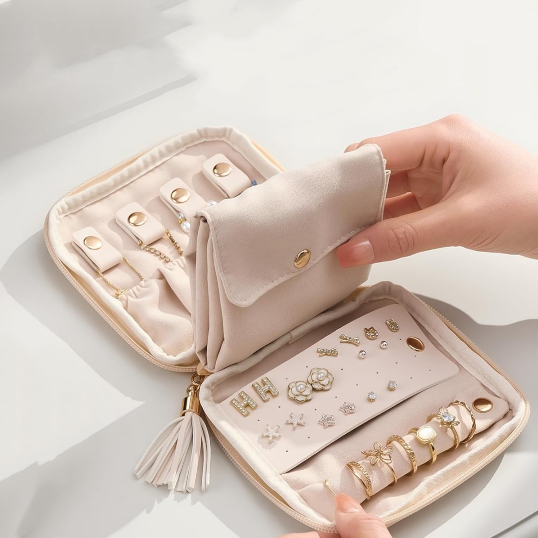 Zachte sieradendoos-organizer, - Travel Jewellery & Accessories Organiser recensie en prijs