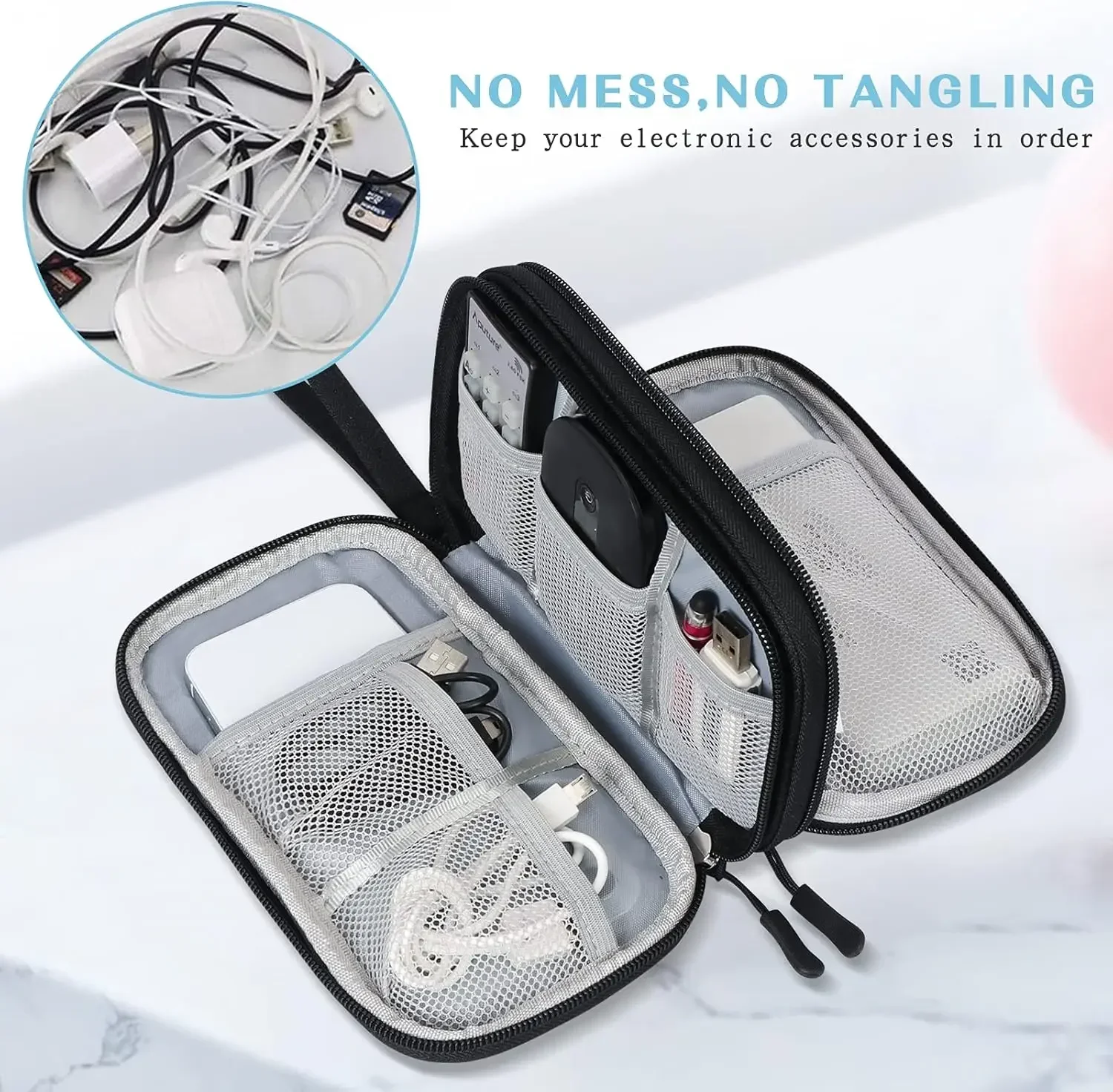Reiskabeltas Draagbare Digital - Travel Accessories Pouch recensie en prijs
