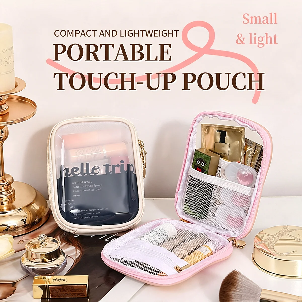 Transparante draagbare cosmeti - Travel Accessories Pouch recensie en prijs
