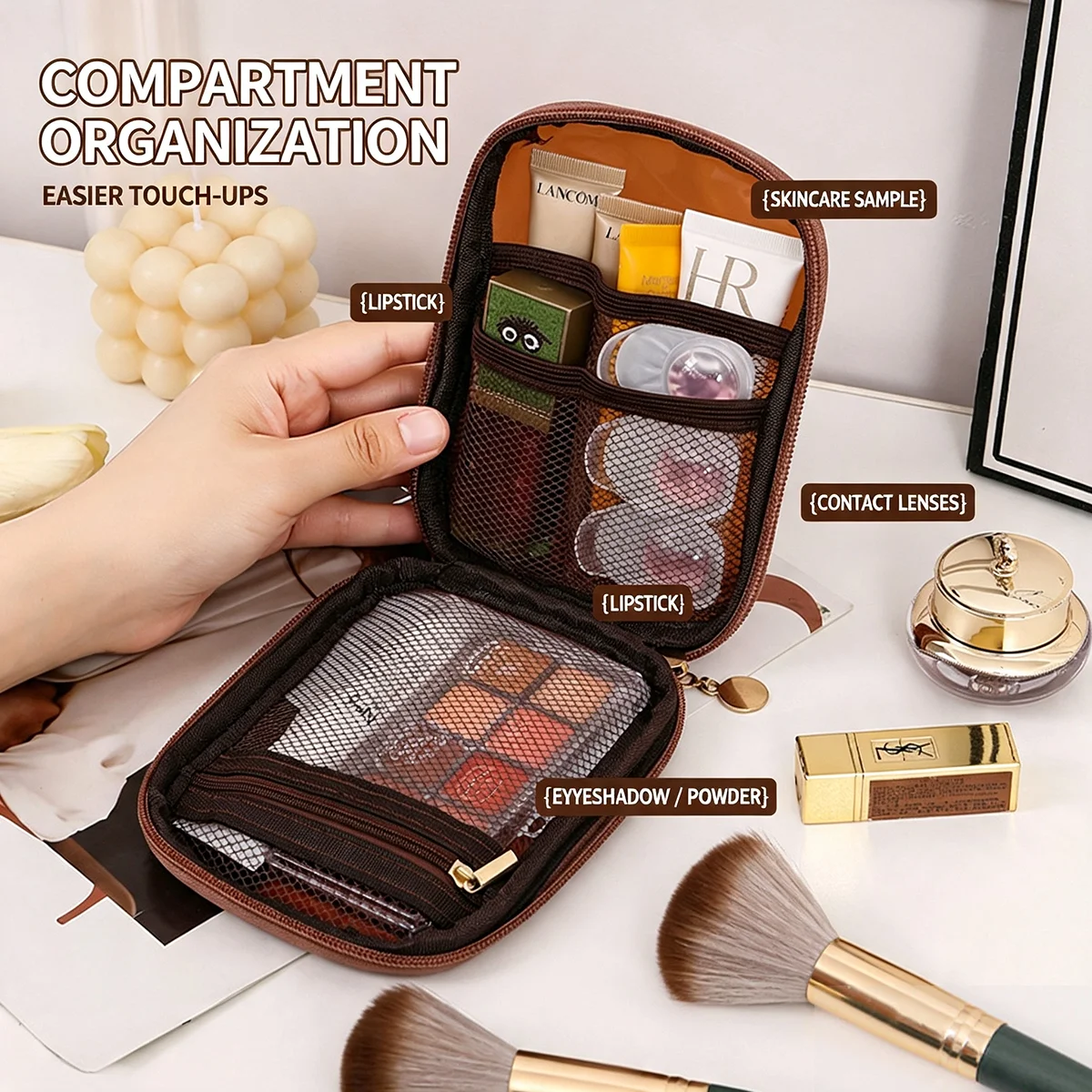 Transparante draagbare cosmeti - Travel Accessories Pouch recensie en prijs