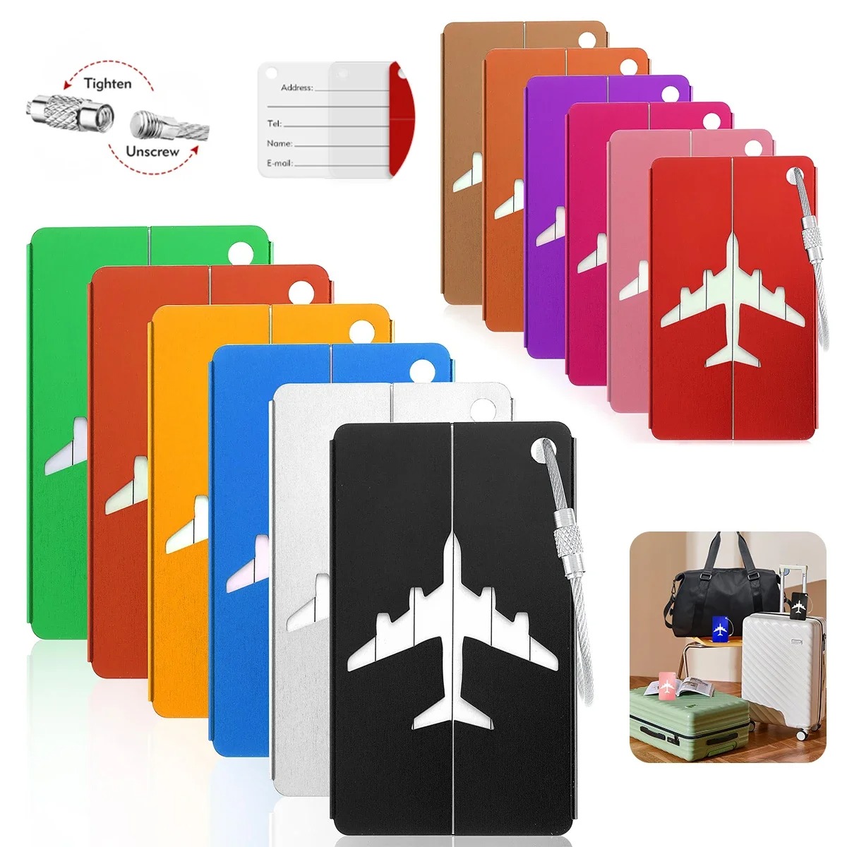 Aluminium vliegtuigbagagelabel - Qantas Travel Accessories recensie en prijs